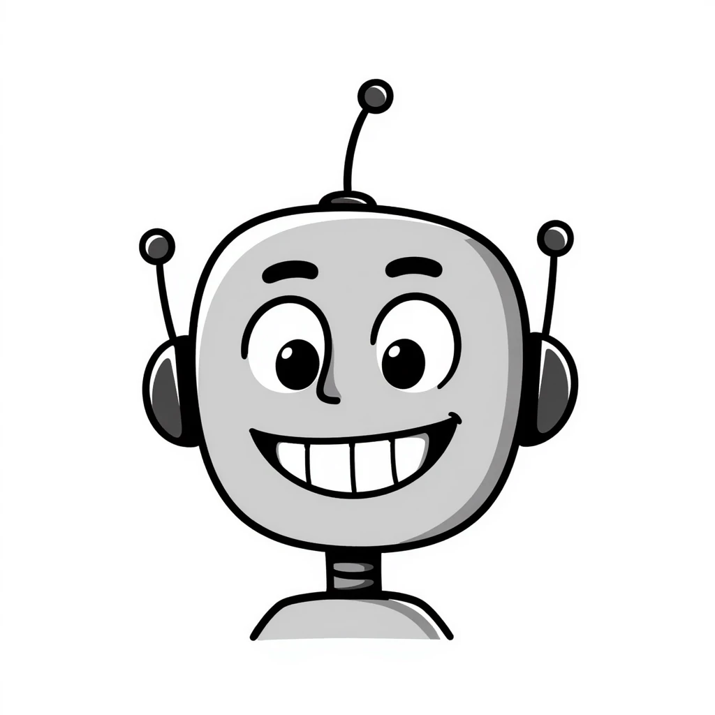 smiling robot face emoji
