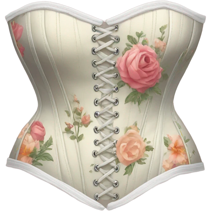 Floral corset  emoji