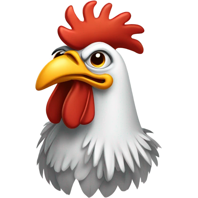 Imagine sad rooster  emoji
