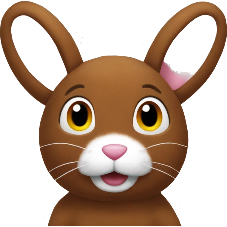 Brown Rabbit plush emoji