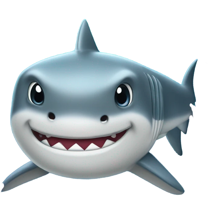 Shark being bashful  emoji