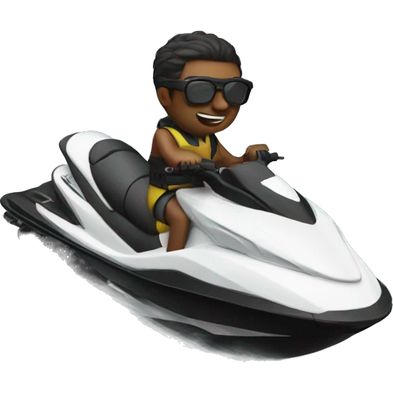 Steam on a jet ski emoji