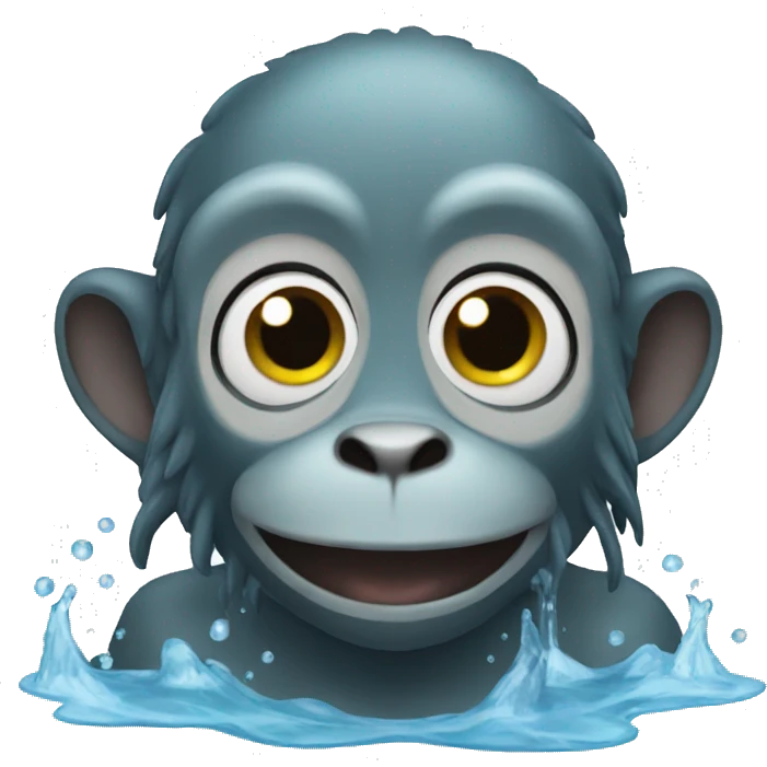Water monkey emoji