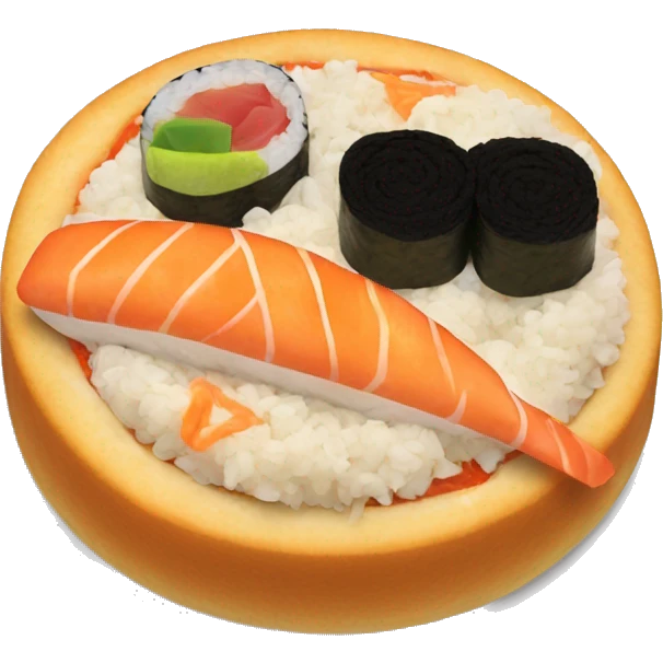 Sushi pizza  emoji