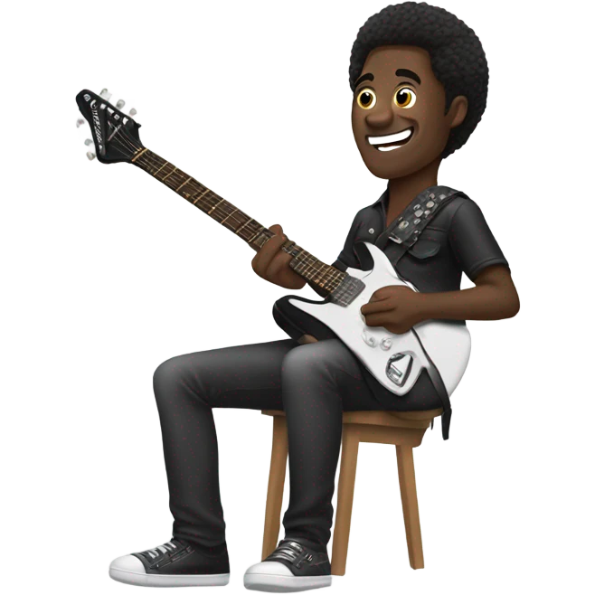 Victor Wembanyama playing electric guitar  emoji