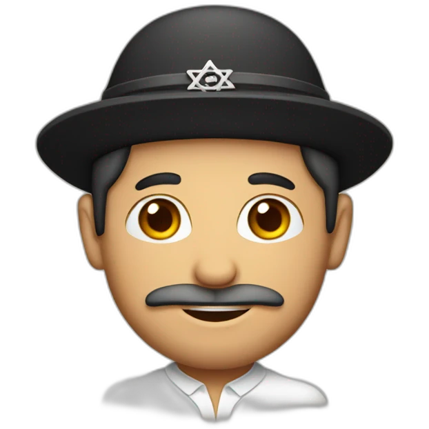 Jewish man with a kippah emoji