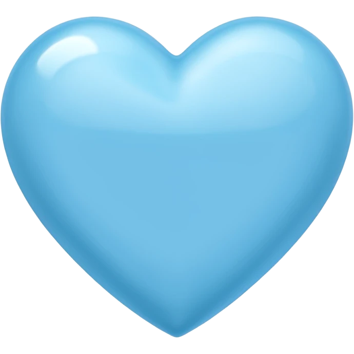 Light blu heart emoji