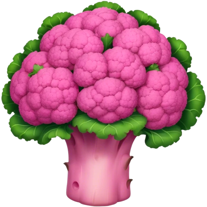 Pink broccoli  emoji