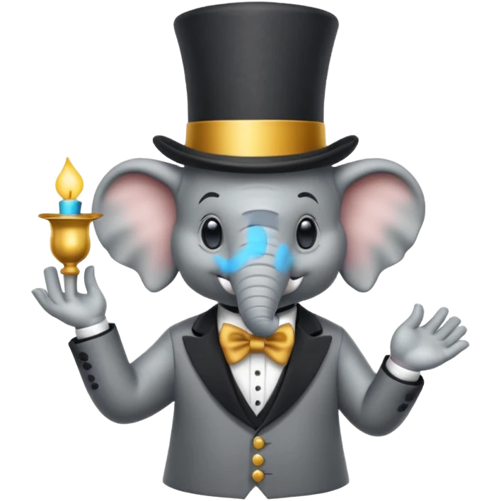 magician elephant emoji