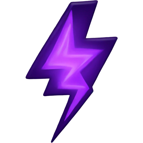 dark violet lightning emoji
