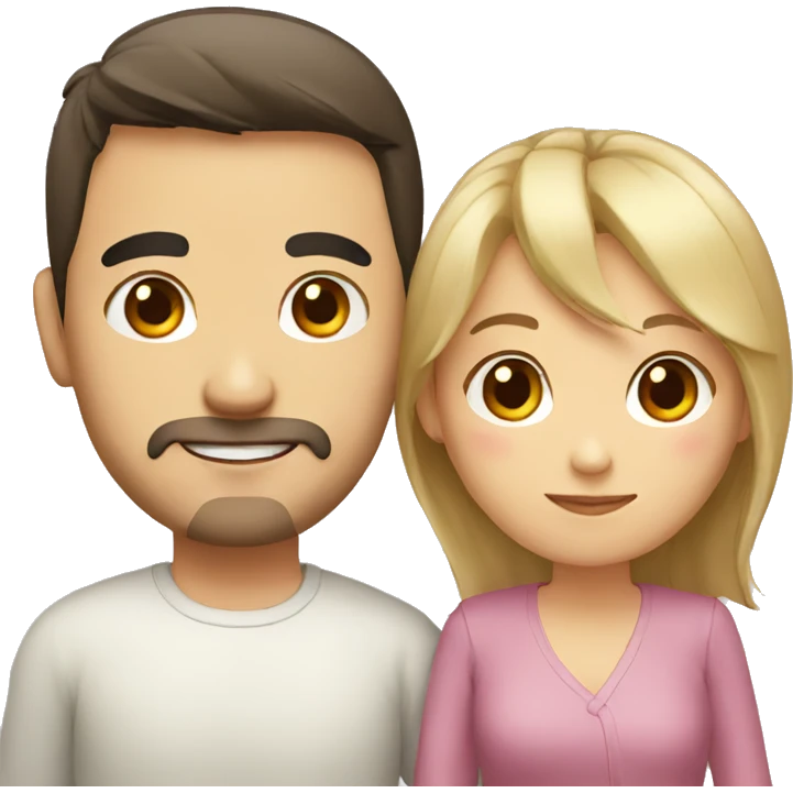 couple chinese and european emoji