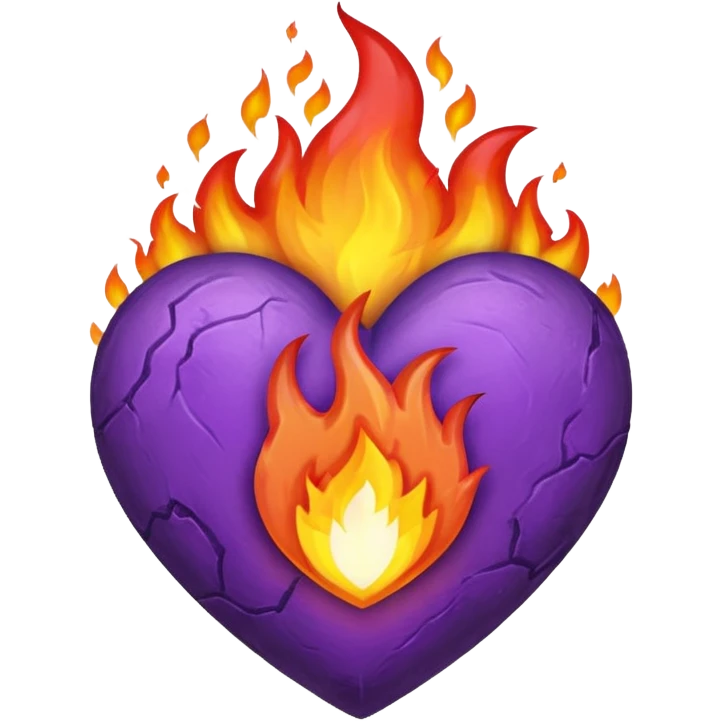Heart Fire Purple emoji