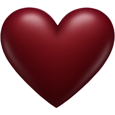 dark red heart emoji