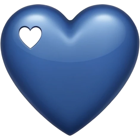 navy blue heart emoji