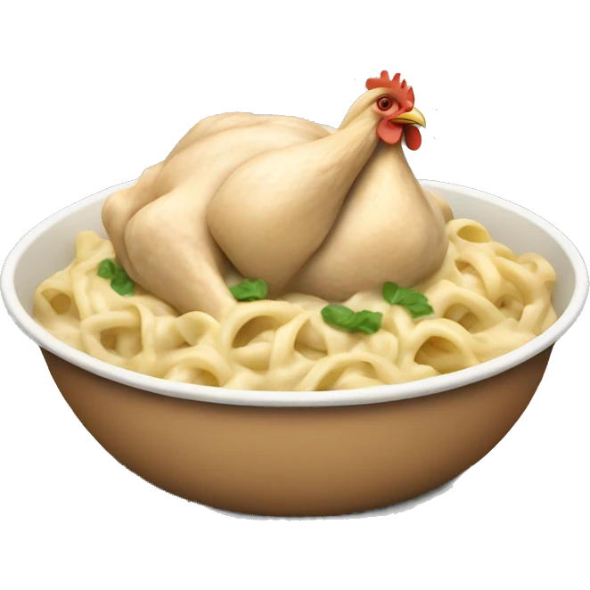 Chicken alfredo emoji