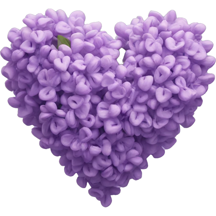 Lilac heart emoji