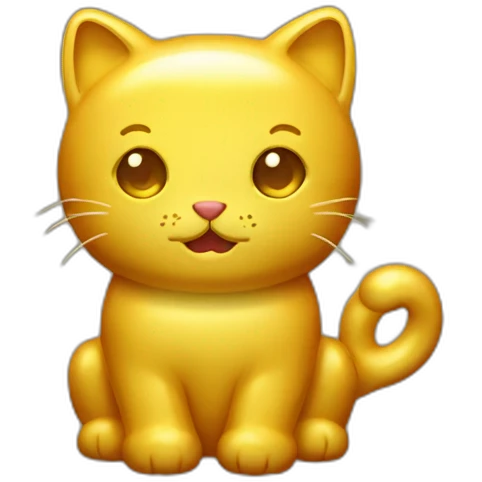 gummy cat gold emoji