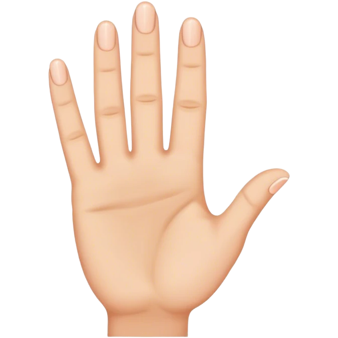 3 fingers up emoji
