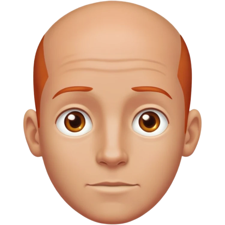 Red head boy and bald tan man farting emoji