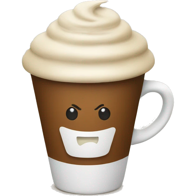 latte in a cup emoji