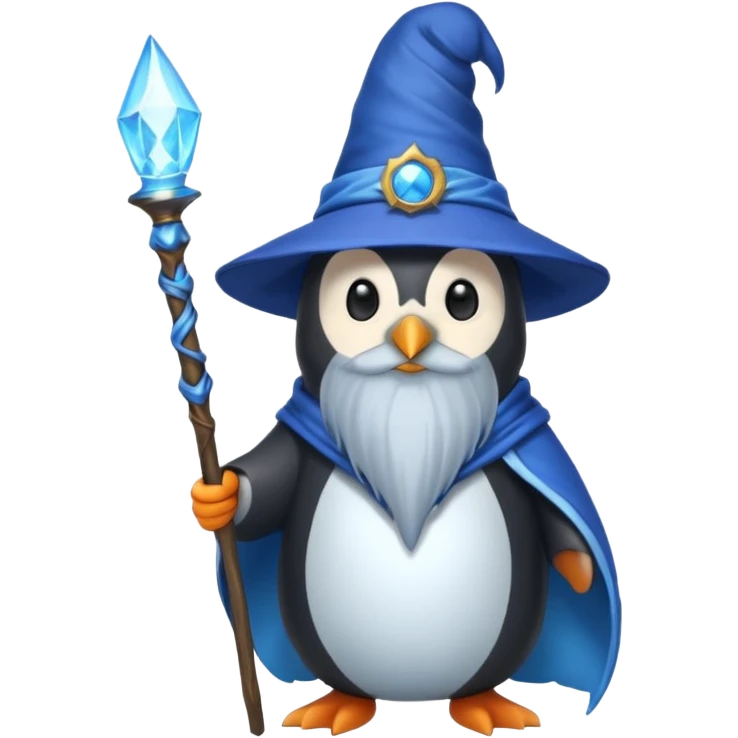 Penguin Wizard emoji