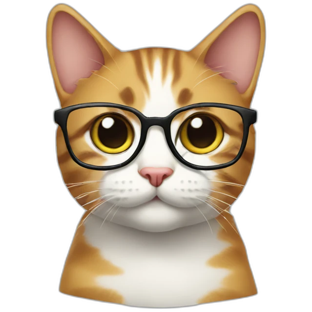 cat wiith glasses emoji