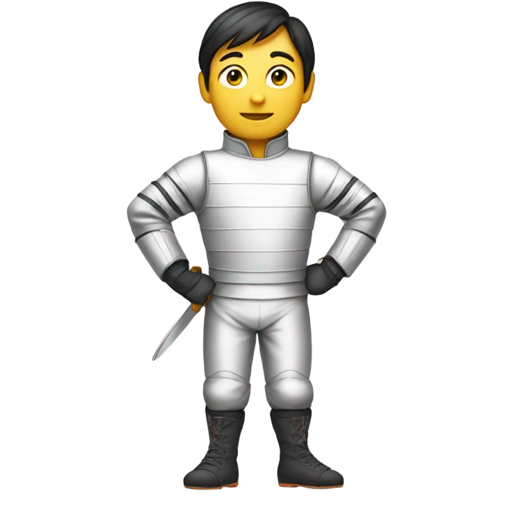 Princeton fencer tall Asian emoji