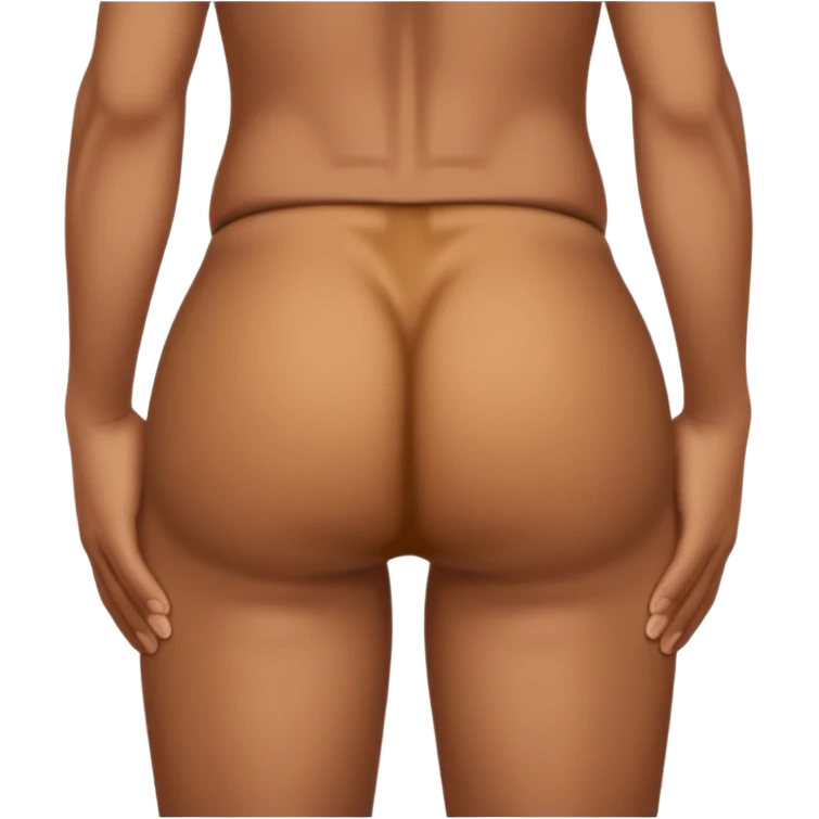 Holding butt with one hand underneath like your holding a poop in  emoji