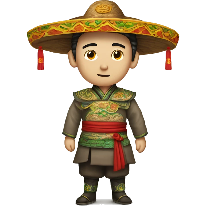 A taco dressed a Chinese royal from the Ming dynasty emoji