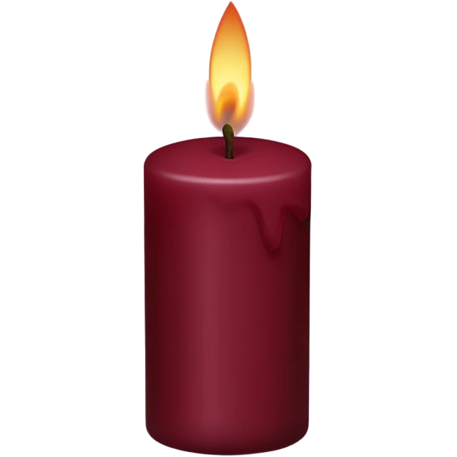 Maroon candle  emoji