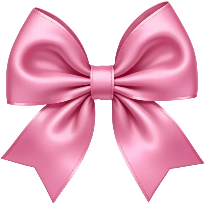 Cute pink preppy bow emoji