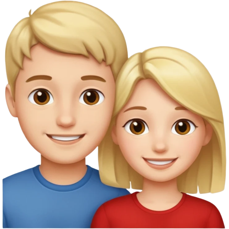 Intimate girl and boy emoji
