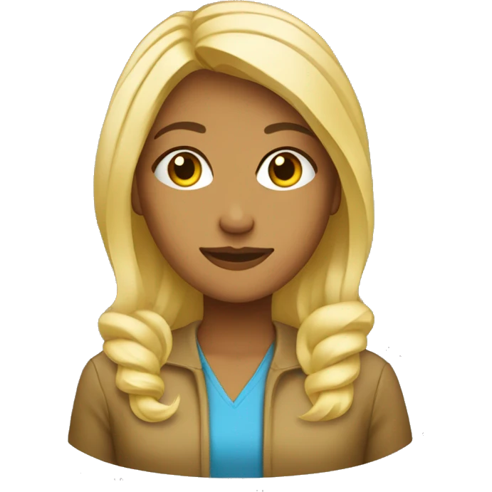 computer programmer blonde Girl with computer emoji