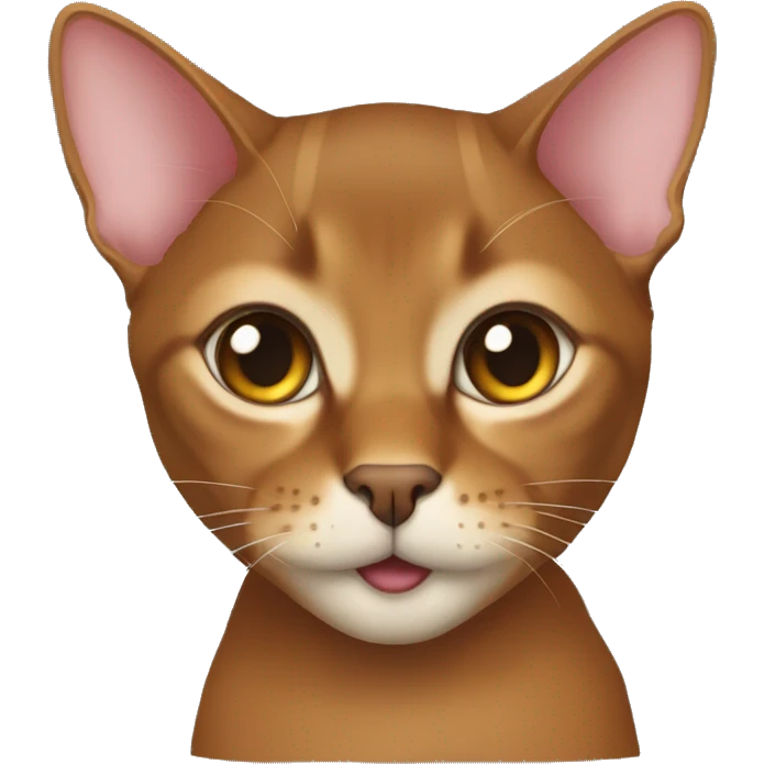 The Abyssinian cat emoji