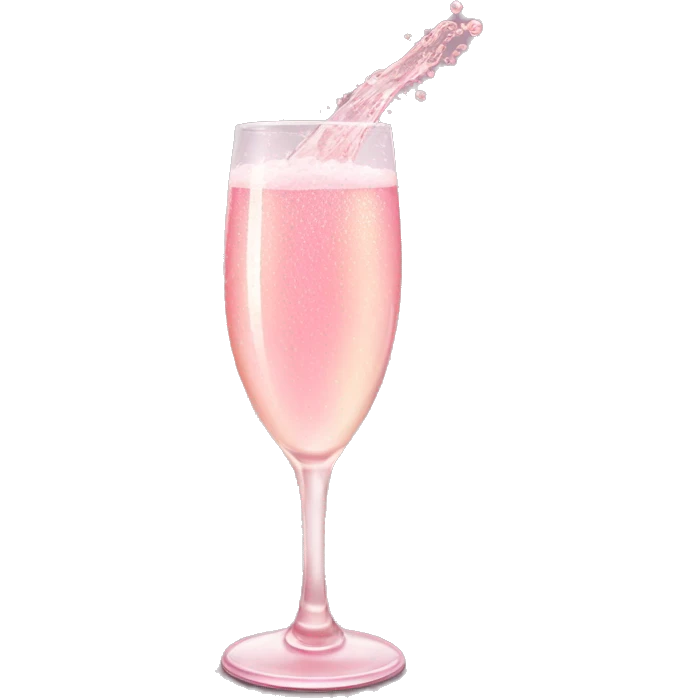 Pink champagne  emoji