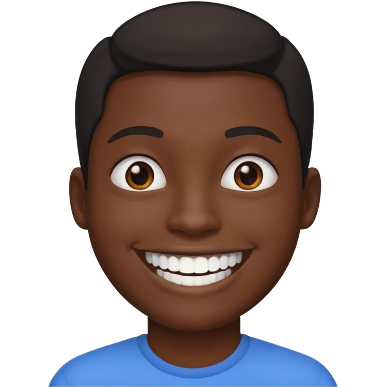 Black smileing emoji