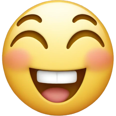 Happy face blushing on stomach with feet and toes in the air behind head emoji