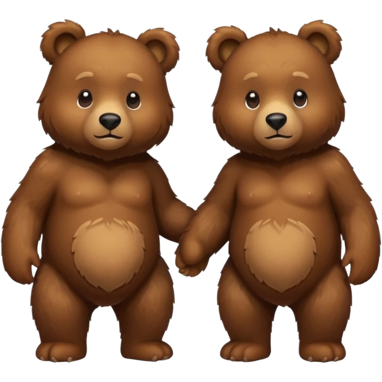 2 Bears , Clone. emoji