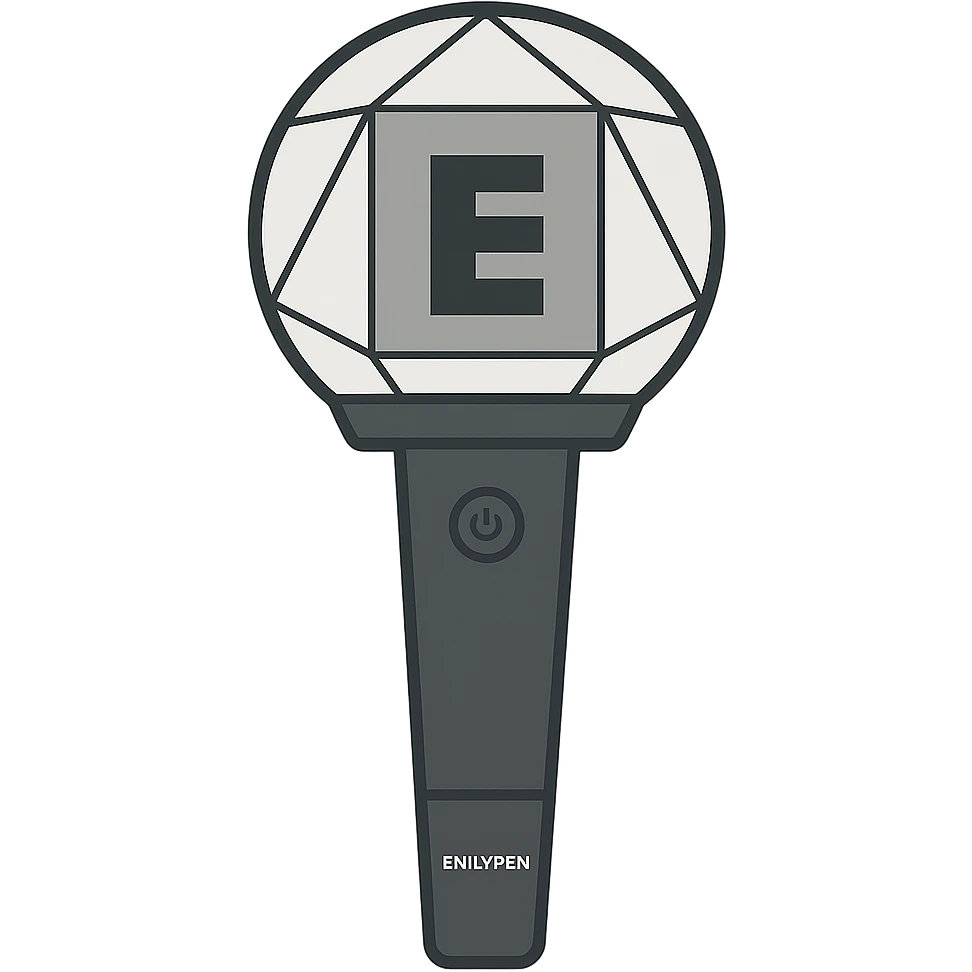 flat design style Enhypen lightstick emoji