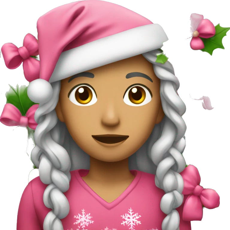Navidad rosa emoji
