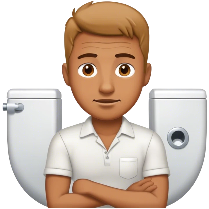 man in toilet emoji