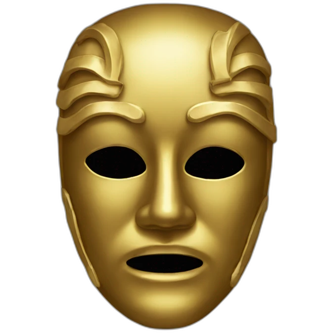 golden tragedy mask emoji