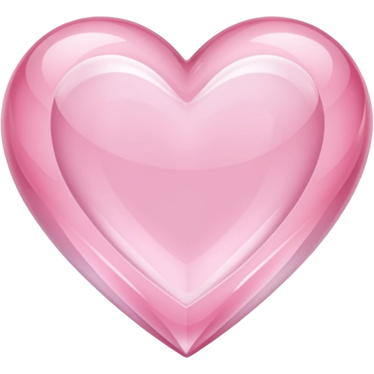 light pink crystal heart emoji