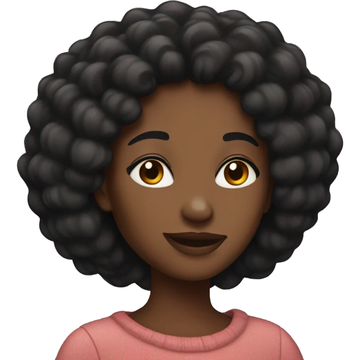 Black woman in love emoji