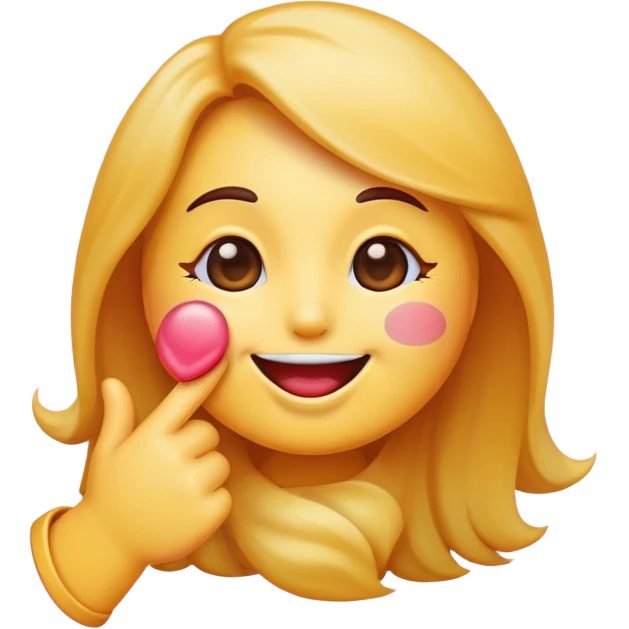 Sexy emoji blowing a kiss emoji