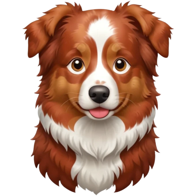 Australian shepherd red merle emoji
