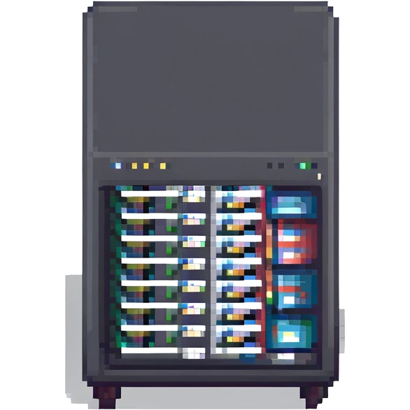 Tiny server rack emoji