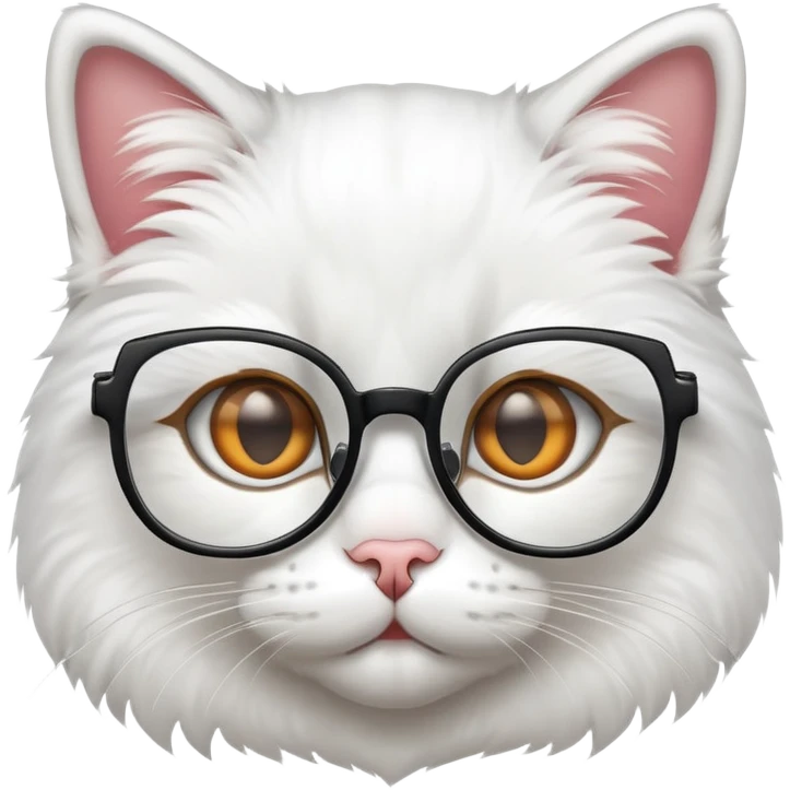 a cat w glasses  emoji