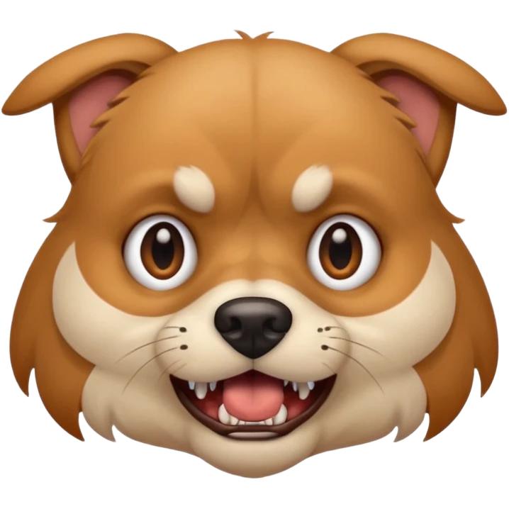 він повинен виглядати наче скажений, очі і зуби в різні сторони, шерсть сторчить, наче він весь день бігав у справах і втомився emoji