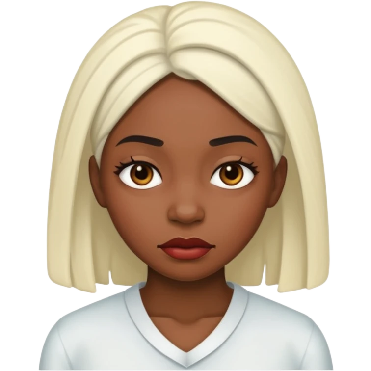 black woman sick  emoji